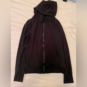 Black zip up hoodie